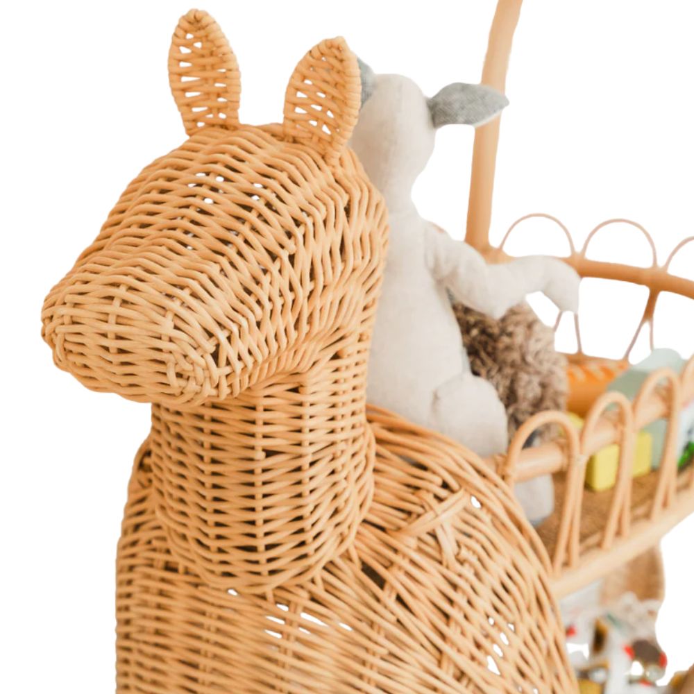 Kids Toys Rattan Shopping Cart, rattan kids toys, rattan kids furniture, wholesale, bulk, childrens