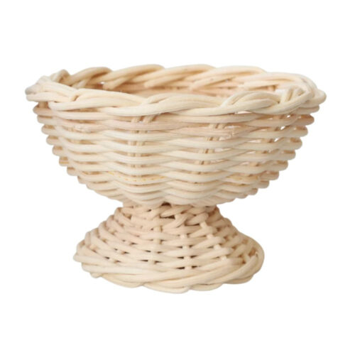 Rattan Footed Fraise Bowl, kids toys
