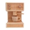 Rattan coffee machine toy, kids toys, kids furniture, wholesale, bulk