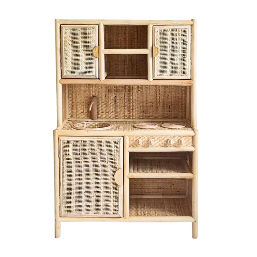 kids rattan play kitchen, kids toys, kids furniture, wholesale, bulk