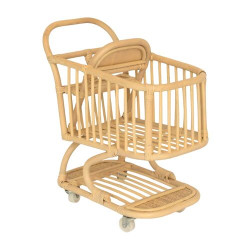 Rattan Grocery Cart, rattan kids toys, rattan kids furniture, wholesale, bulk, childrens