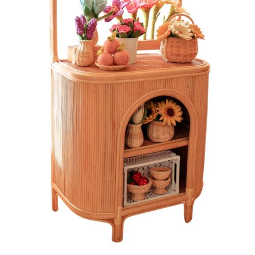 Rattan Kids Play Market Stall, rattan kids toys, rattan kids furniture, wholesale, bulk, childrens