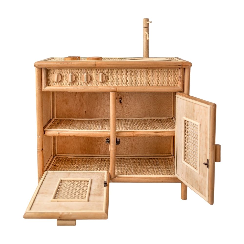 rattan kitchen for kids, kids toys, kids furniture, wholesale, bulk