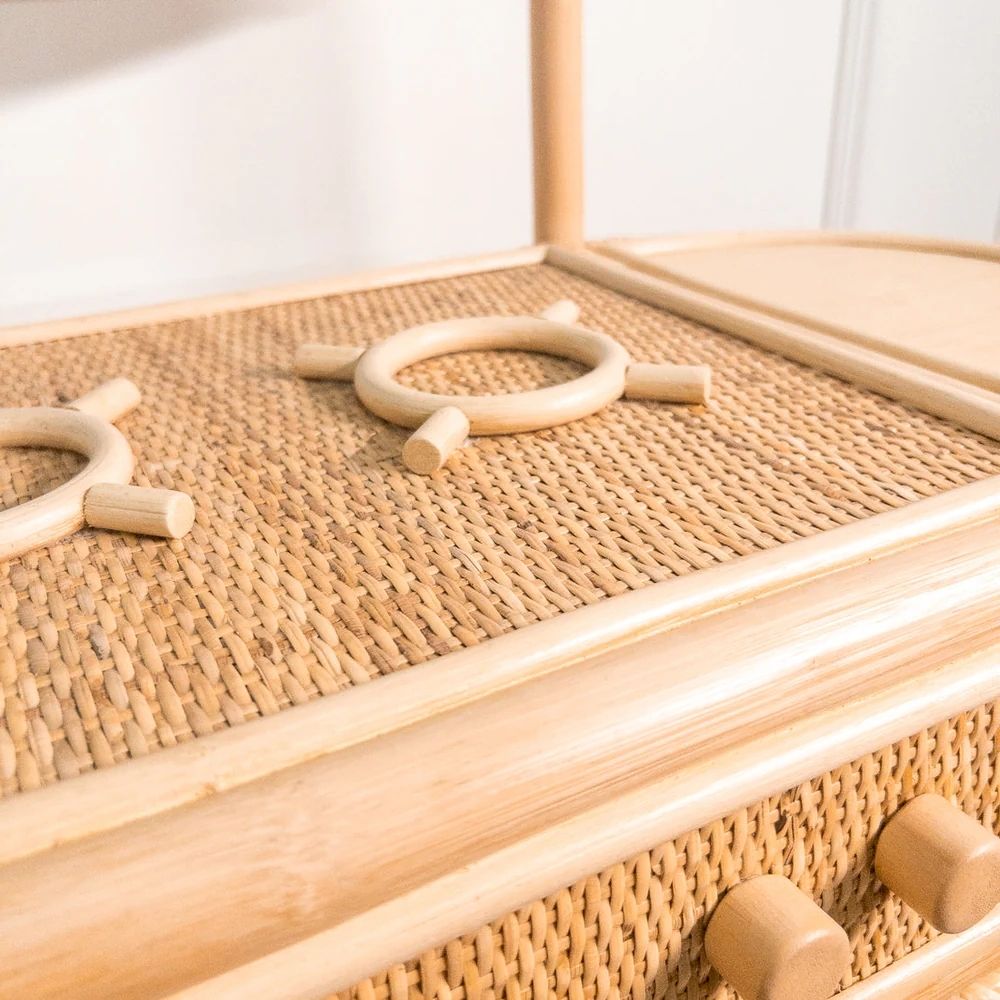 rattan kitchen toys set, kids toys, kids furniture, wholesale, bulk