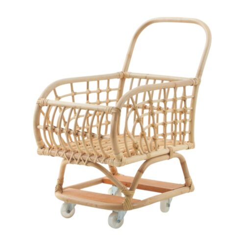 Rattan Market Cart for Kids, rattan kids toys, rattan kids furniture, wholesale, bulk, childrens