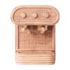 rattan play coffee machine, kids toys, kids furniture, wholesale, bulk