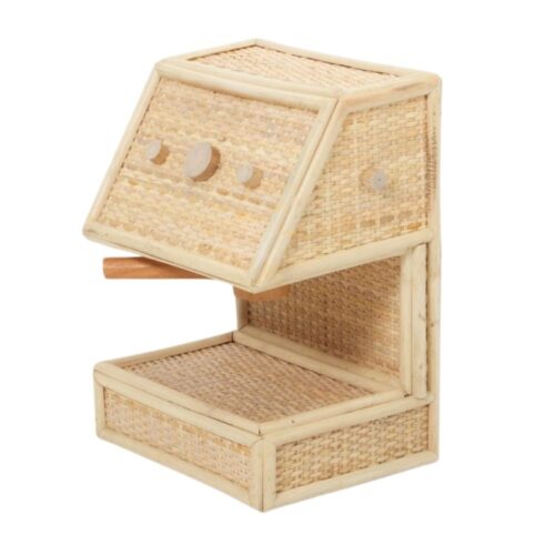 rattan play coffee maker, kids toys, kids furniture, wholesale, bulk