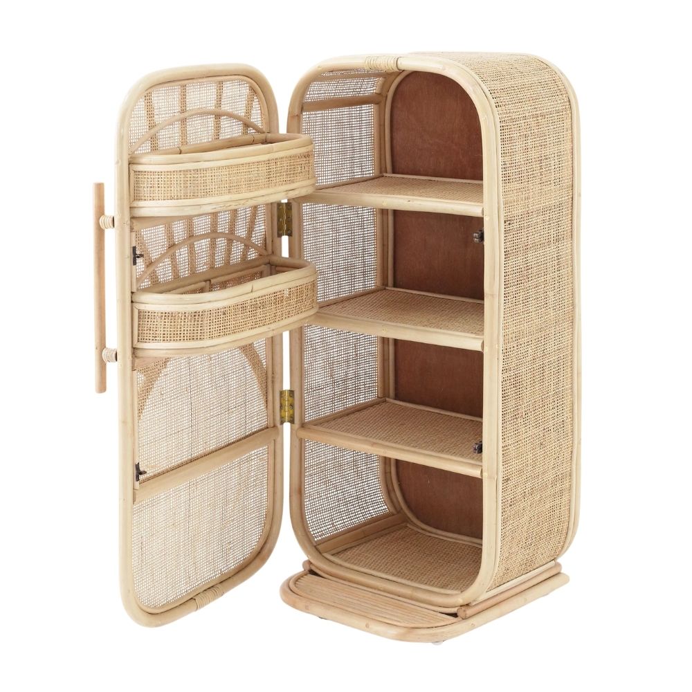 rattan play fridge, kids toys, kids furniture, wholesale, bulk