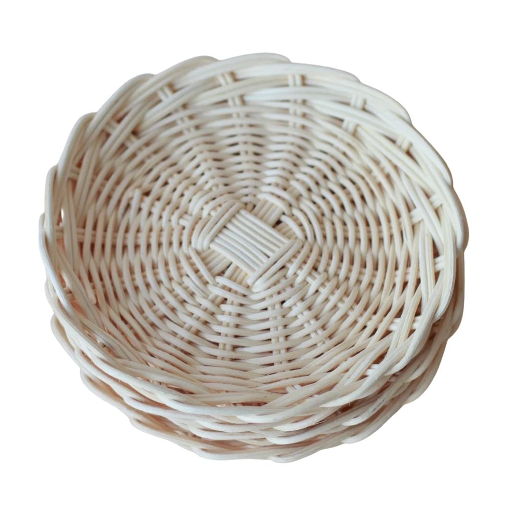rattan play plates, kids toys