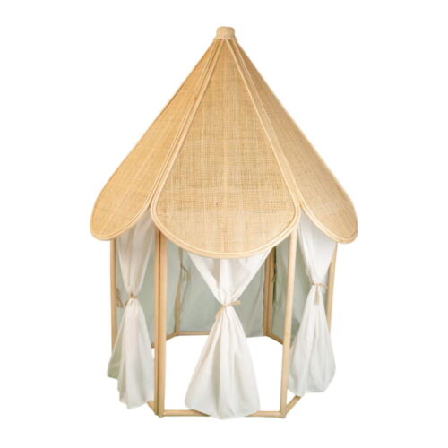 Rattan Play Teepee for Kids, rattan kids furniture, kids toys, rattan