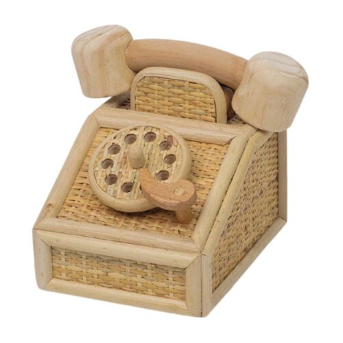 rattan play telephone, kids toys, kids furniture, wholesale, bulk