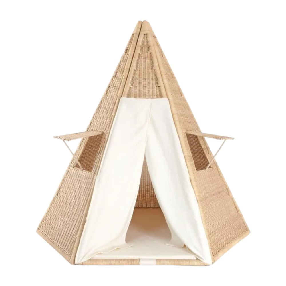 Rattan Play Tent Kids Toys, rattan kids furniture, kids toys, rattan