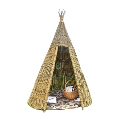 Rattan Play Wigwam, rattan kids furniture, kids toys, rattan