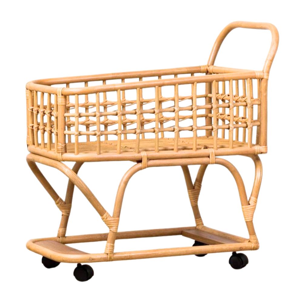 Rattan Play Market Cart, rattan kids toys, rattan kids furniture, wholesale, bulk, childrens