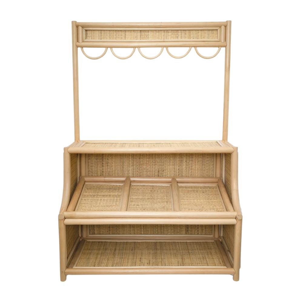 Rattan Shop Stall. rattan kids toys, rattan kids furniture, wholesale, bulk, childrens