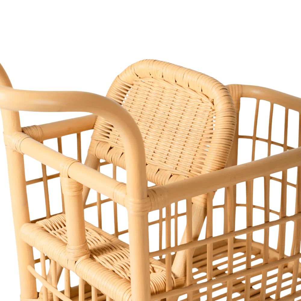 Rattan Shopping Cart, rattan kids toys, rattan kids furniture, wholesale, bulk, childrens