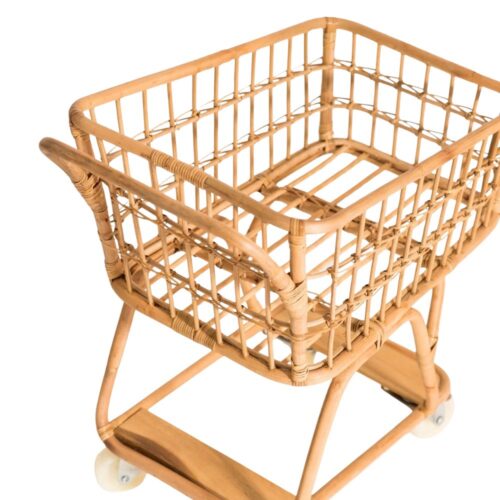 Rattan Shopping Trolley, rattan kids toys, rattan kids furniture, wholesale, bulk, childrens