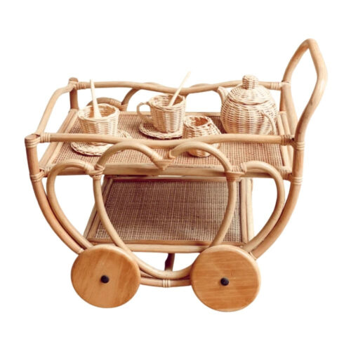 rattan tea cart kids, kids toys, wholesale