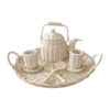 rattan tea party set, kids toys, wholesale