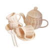 rattan tea set kids, kids toys, wholesale