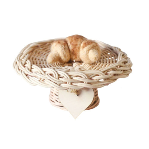 rattan tea set with cake stand, kids toys, wholesale