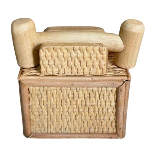 rattan telephone kids toy, kids toys, kids furniture, wholesale, bulk