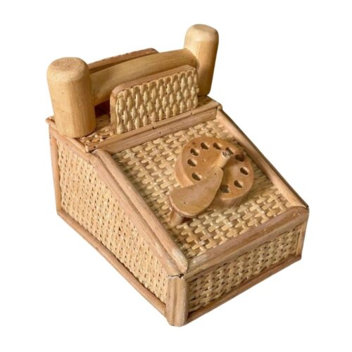 rattan telephone kids toy, kids toys, kids furniture, wholesale, bulk