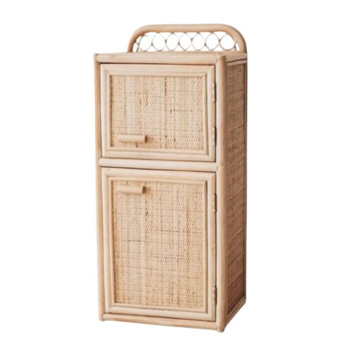 two tier rattan kids toys refrigerator, rattan kids toys, rattan kids furniture, wholesale, bulk, childrens
