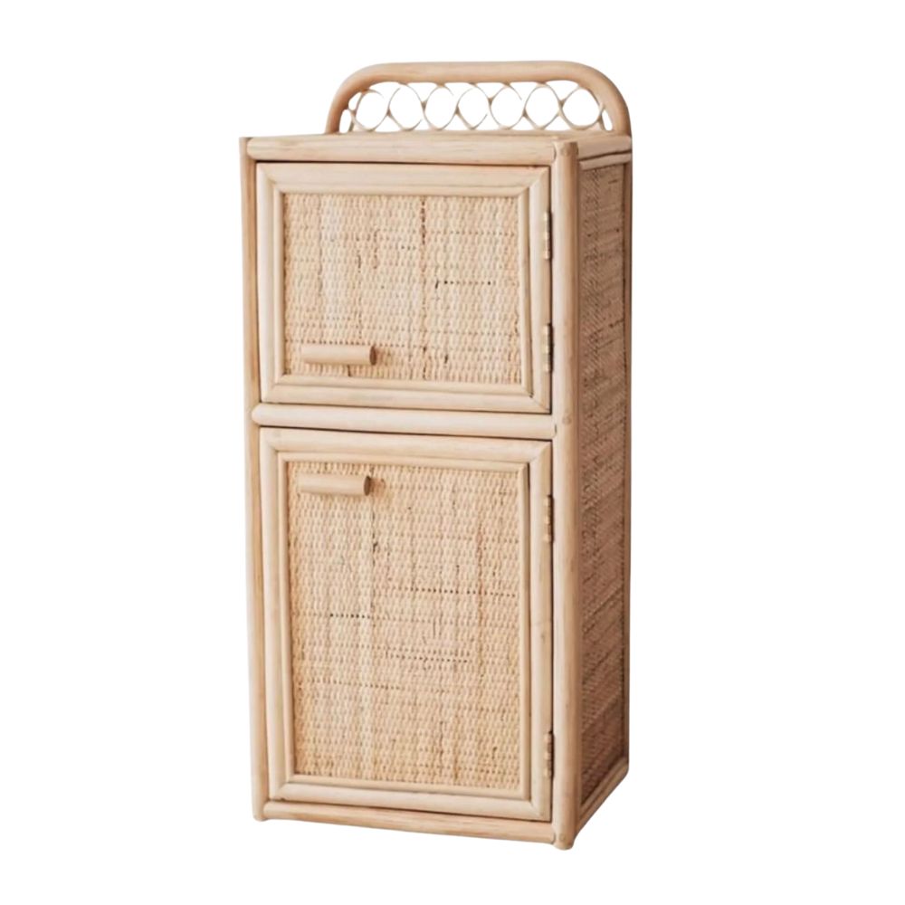 two tier rattan kids toys refrigerator, rattan kids toys, rattan kids furniture, wholesale, bulk, childrens