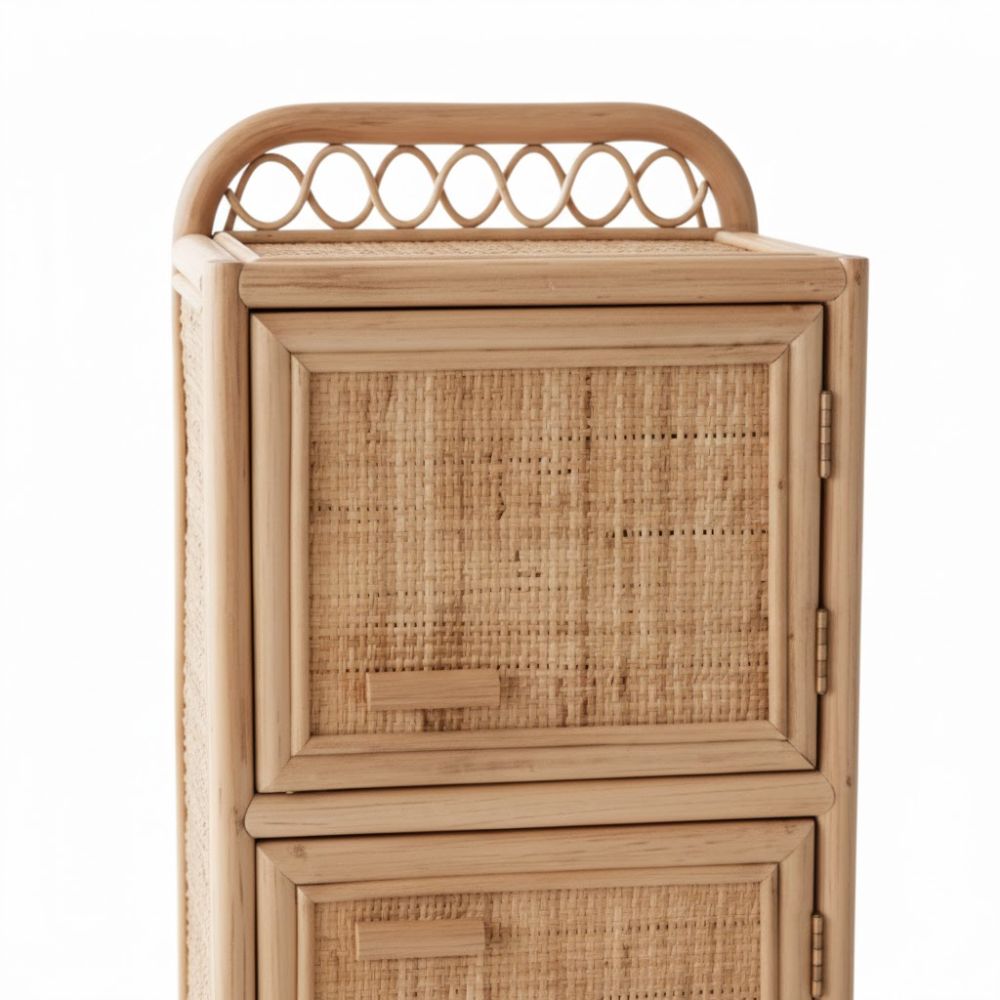 two tier rattan kids toys refrigerator, rattan kids toys, rattan kids furniture, wholesale, bulk, childrens