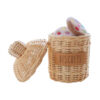 woven rattan cookie jar, wholesale, kids toys
