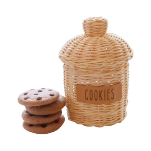 woven rattan cookie jar, wholesale, kids toys