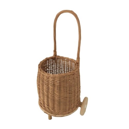 Kids Toys Wicker Shopping Cart, rattan kids toys, rattan kids furniture, wholesale, bulk, childrens