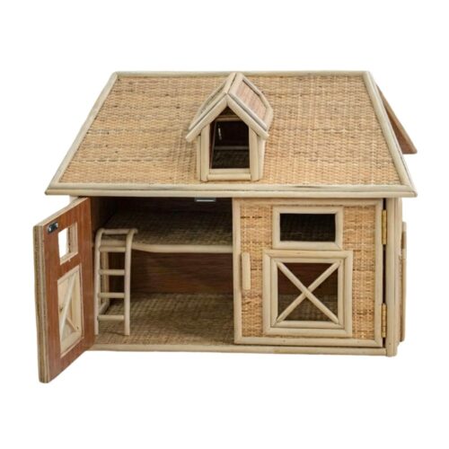 Rattan Doll House Farm, rattan kids toys, rattan kids furniture, wholesale, bulk, childrens