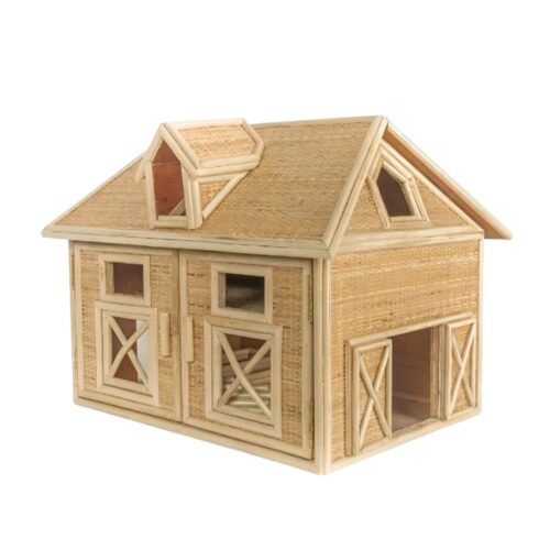 Rattan Doll House Farm, rattan kids toys, rattan kids furniture, wholesale, bulk, childrens