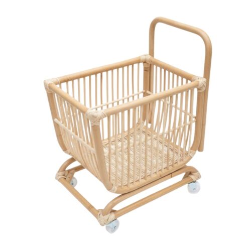 Rattan Toy Shopping Trolley, rattan kids toys, rattan kids furniture, wholesale, bulk, childrens