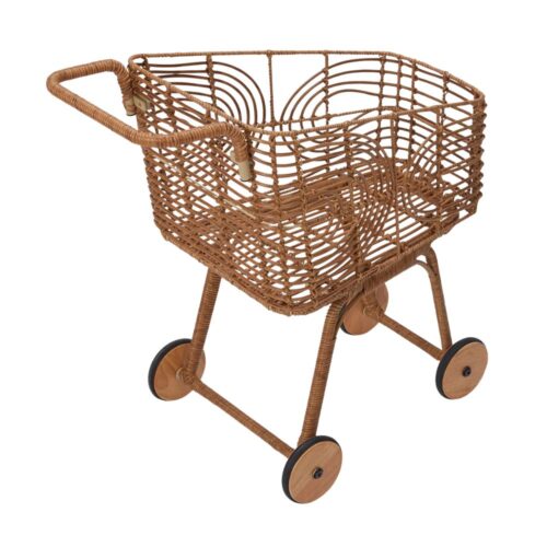 Rattan Play Shopping Trolley, rattan kids toys, rattan kids furniture, wholesale, bulk, childrens