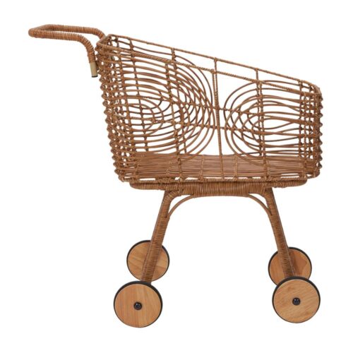 Rattan Play Shopping Trolley, rattan kids toys, rattan kids furniture, wholesale, bulk, childrens