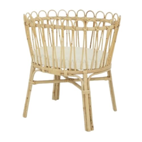 baby doll bassinet kids toys, rattan kids toys, rattan kids furniture, wholesale, bulk, childrens