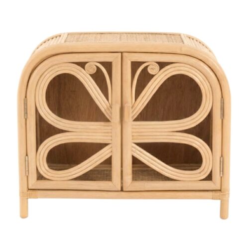 Butterfly Design Rattan Doll Armoire, rattan kids toys, rattan kids furniture, wholesale, bulk, childrens