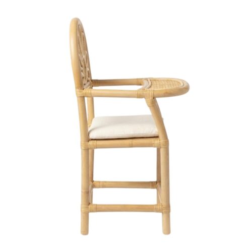 Flower Dedsign Rattan Baby Doll High Chair, rattan kids toys, rattan kids furniture, wholesale, bulk, childrens