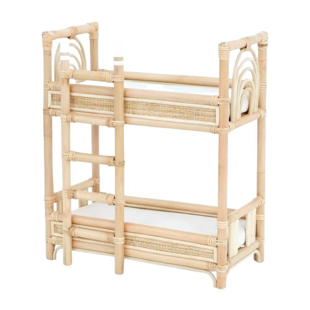 handmade rattan doll bunk beds, rattan kids furniture, wholesale, bulk, childrens