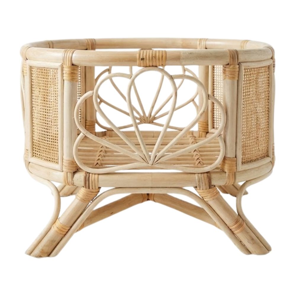 kids play rattan doll bassinet, rattan kids toys, rattan kids furniture, wholesale, bulk, childrens