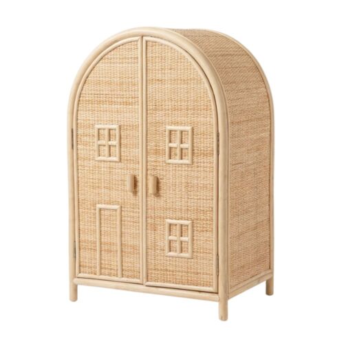 Mini Rattan Cabinet for Doll, rattan kids toys, rattan kids furniture, wholesale, bulk, childrens