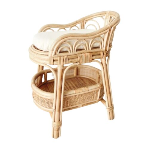 Rattan 18 Inch Doll Changing Table, rattan kids toys, rattan kids furniture, wholesale, bulk, childrens