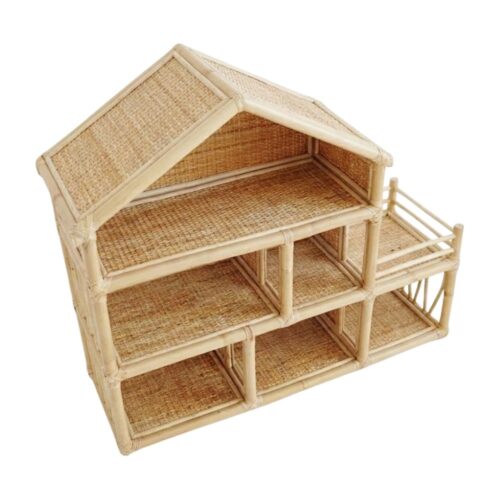 Rattan American Girl Doll House, rattan kids toys, rattan kids furniture, wholesale, bulk, childrens
