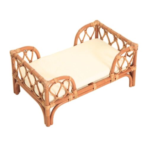 Rattan Baby Doll Bed Dubai UAE, rattan kids toys, rattan kids furniture, wholesale, bulk, childrens
