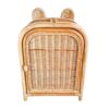 Rattan Baby Doll Cabinet with Ears, rattan kids toys, rattan kids furniture, wholesale, bulk, childrens