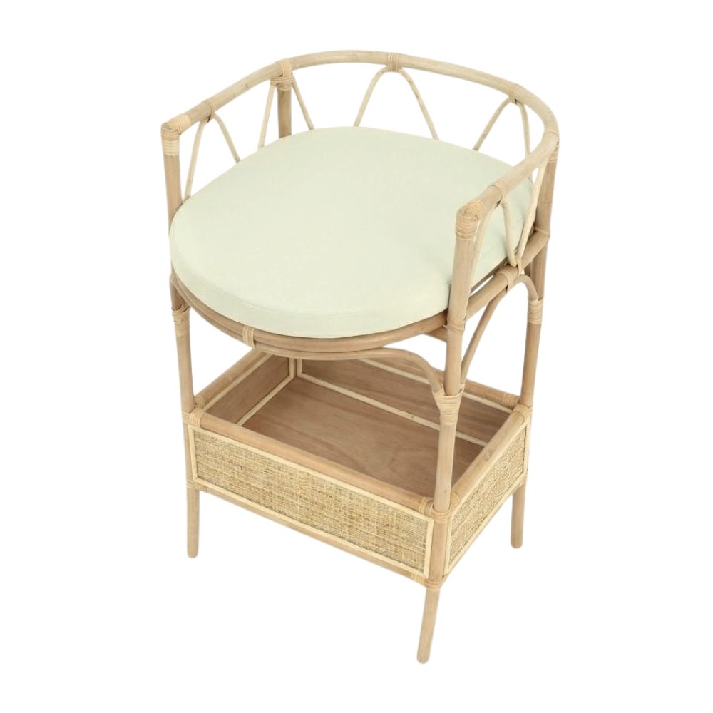 Rattan Baby Doll Changing Table High Chair, rattan kids toys, rattan kids furniture, wholesale, bulk, childrens