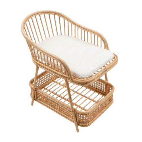 Rattan Baby Doll Changing Table Toy, rattan kids toys, rattan kids furniture, wholesale, bulk, childrens